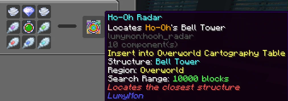 Craft the Ho-Oh Radar - Image 1